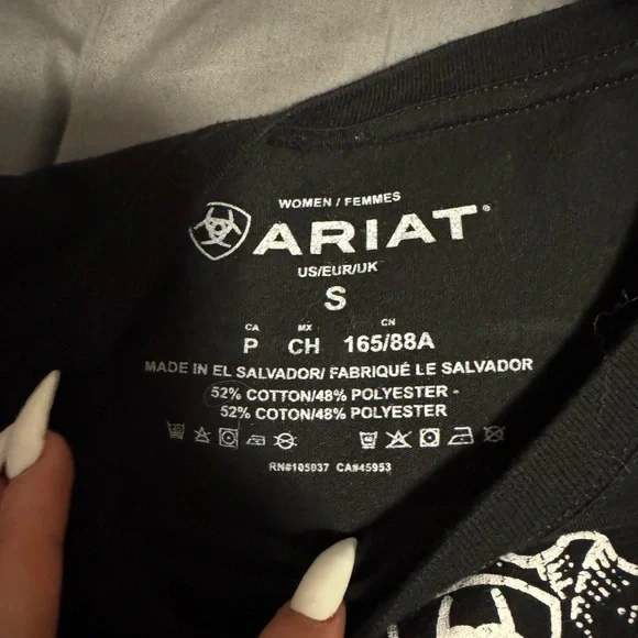 Ariat Black Short Sleeve Tee with Bold Graphic - Picture 2 of 2